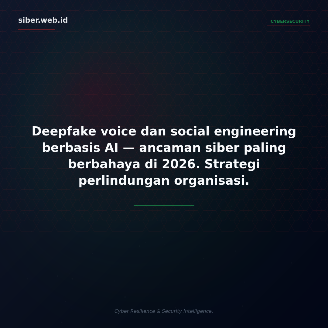 Deepfake Voice dan Social Engineering Berbasis AI: Ancaman Siber Paling Berbahaya di 2026