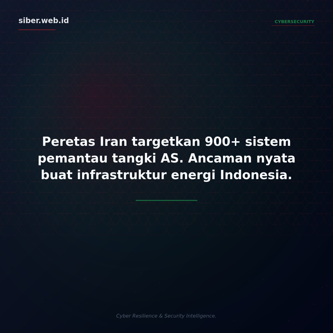 Peretas Iran Targetkan 900+ Sistem Pemantau Tangki AS: Ancaman ke Infrastruktur Energi Indonesia