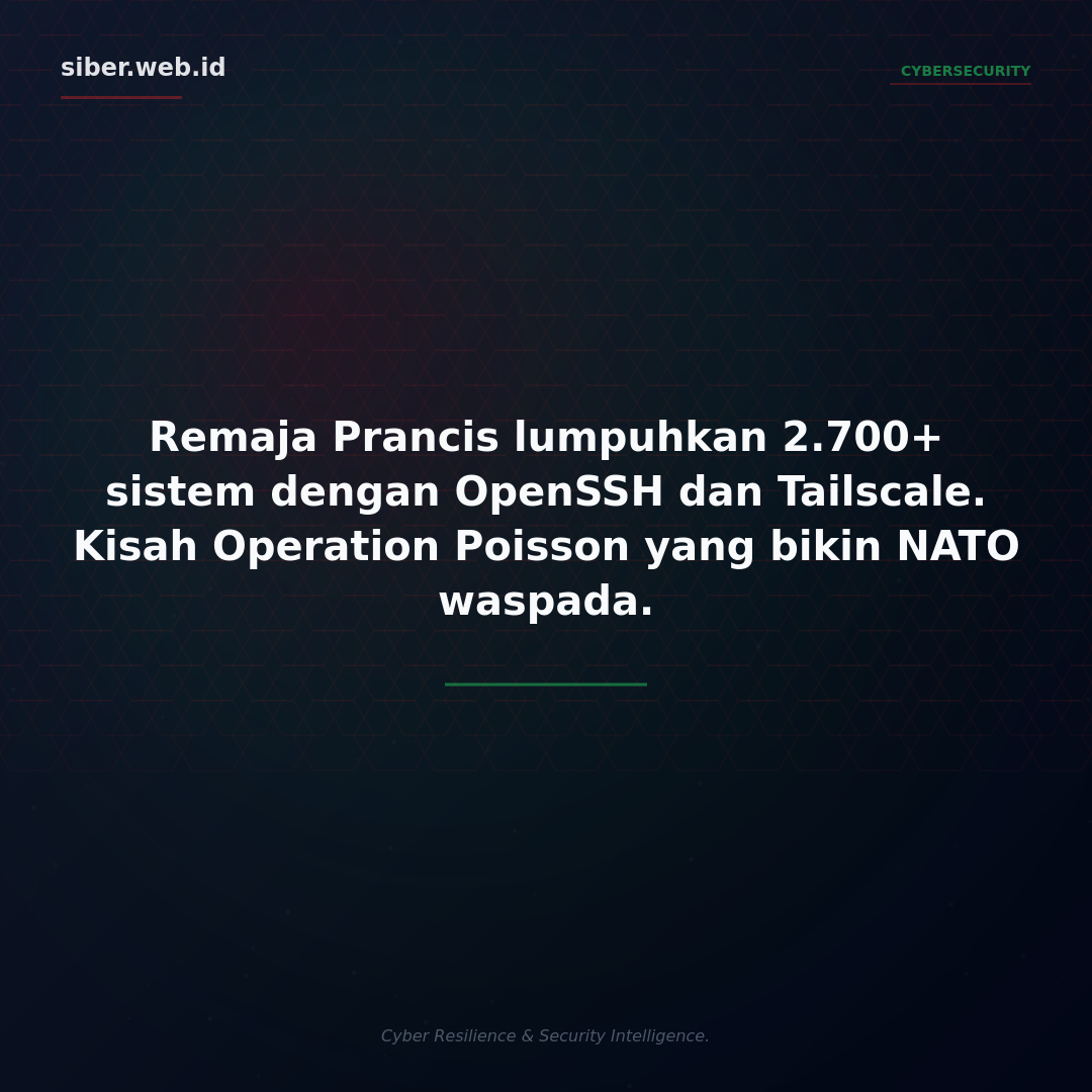 Operation Poisson: Kisah Remaja Prancis yang Menyusup ke 4 Sistem dengan OpenSSH dan Tailscale